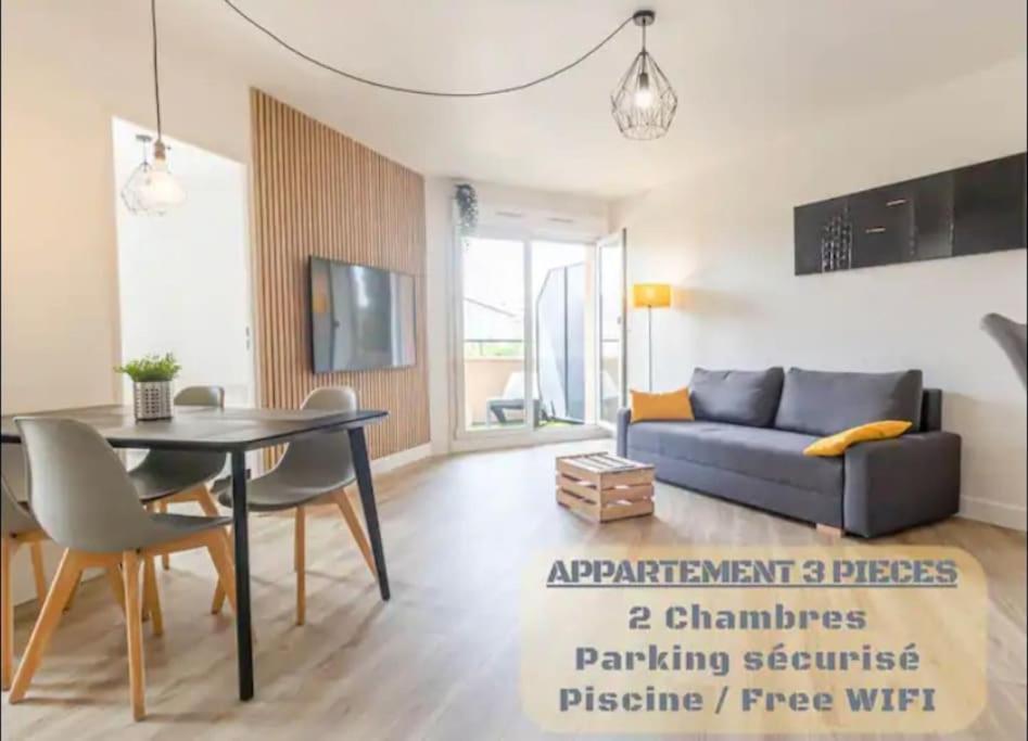 *T3*Toulouse Purpan+Parking+Piscine 아파트 외부 사진